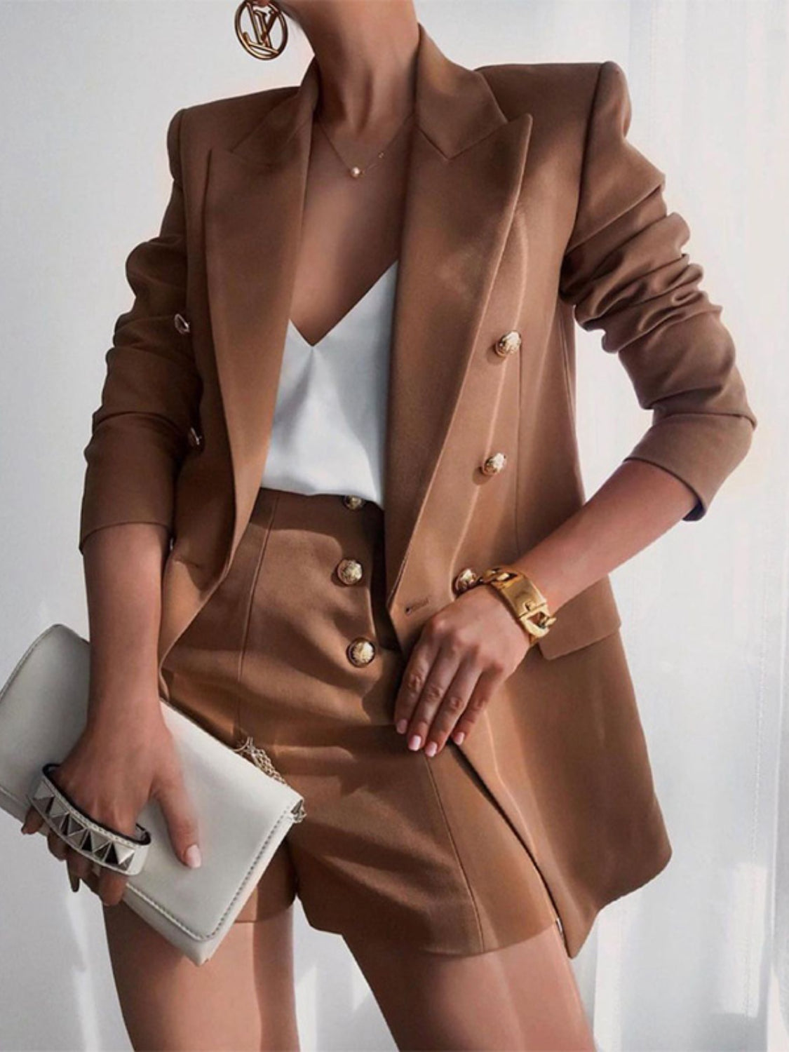 Blazer and Shorts Set