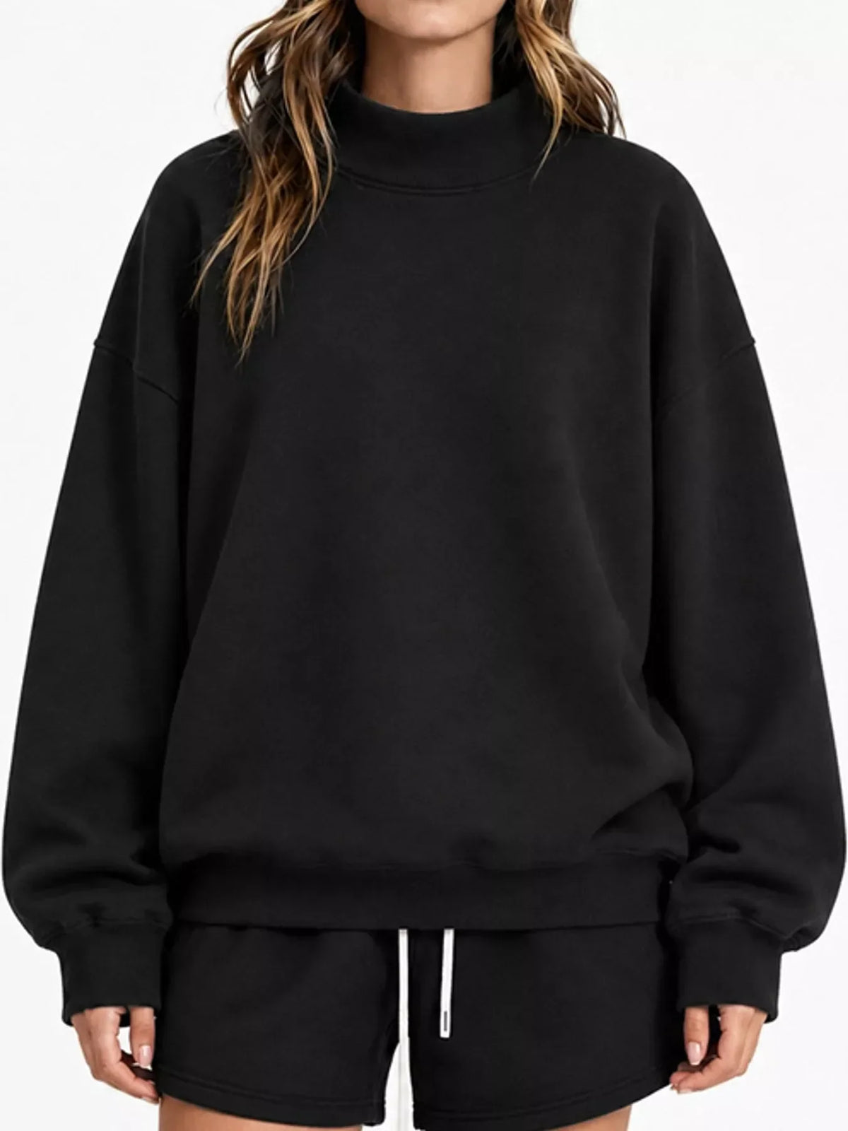 Oversized dropped shoulder sweatshirt, view 3