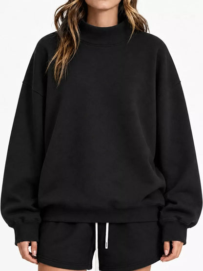 Plus size oversized sweatshirt, view 3