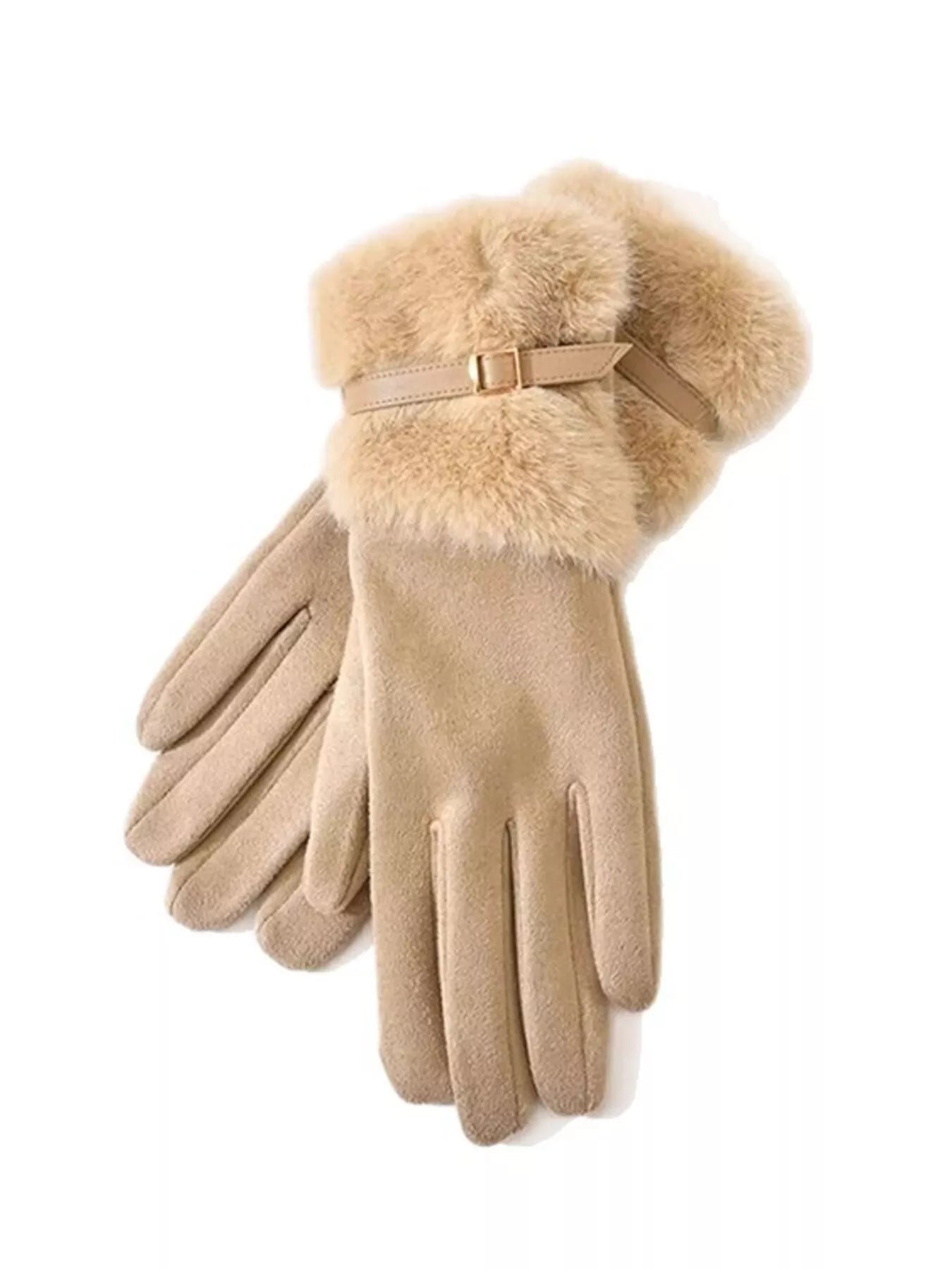 Faux Fur Cuff Gloves