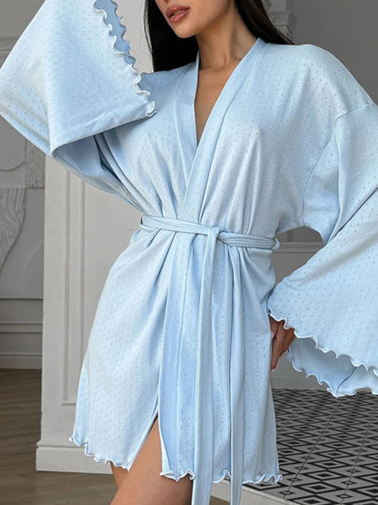 Tie Waist Lounge Nightgown