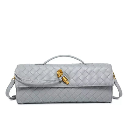 Woven Leather Wristlet