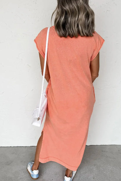 Side Split T Shirt Dress