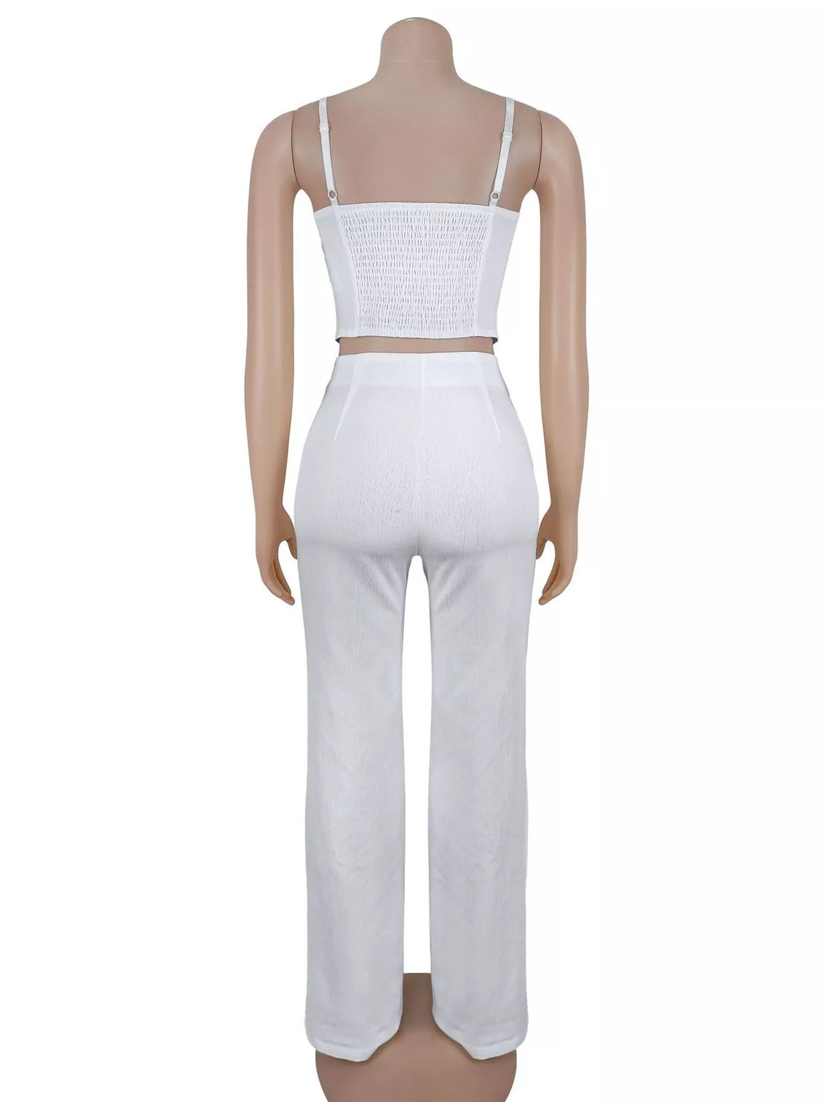 Ruched button cami set, view 9