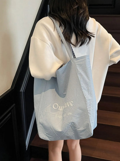 Plaid Pattern Tote Bag