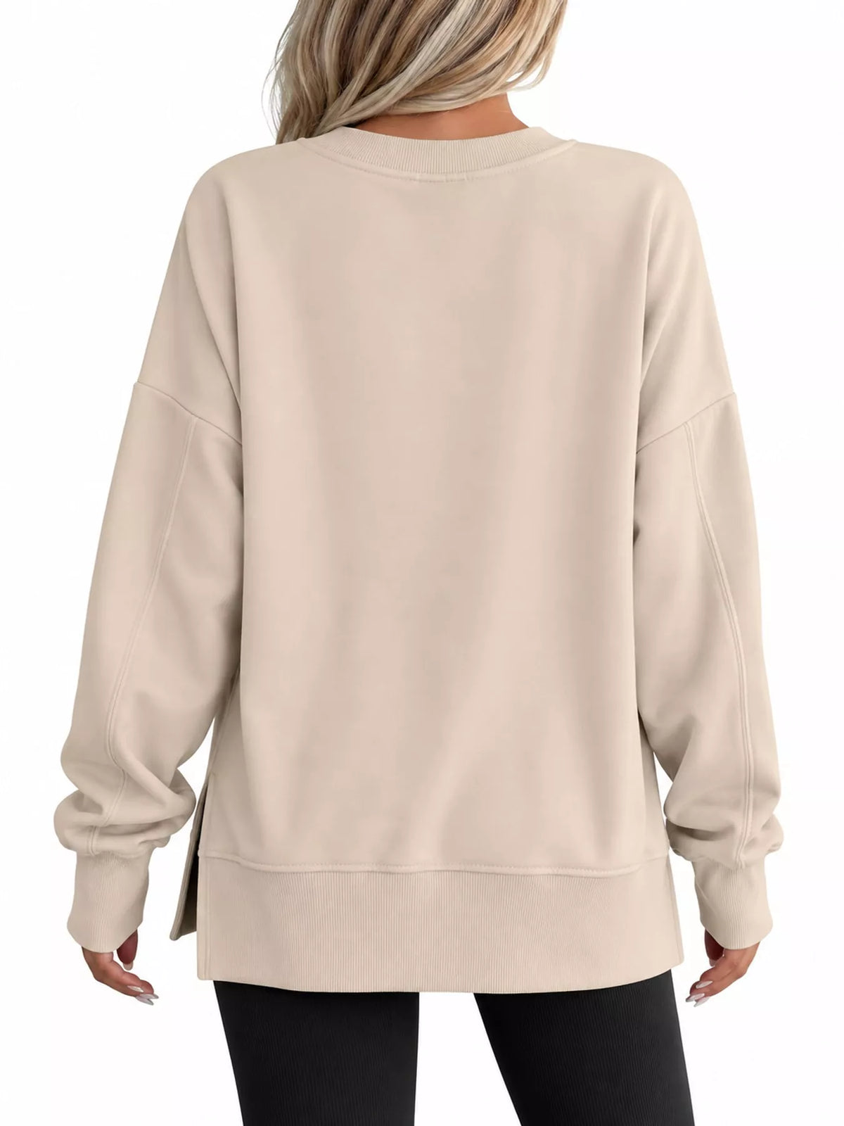 Oversized crew neck sweatshirt, view 43