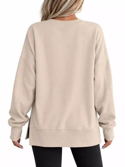 Oversized crew neck sweatshirt, view 43