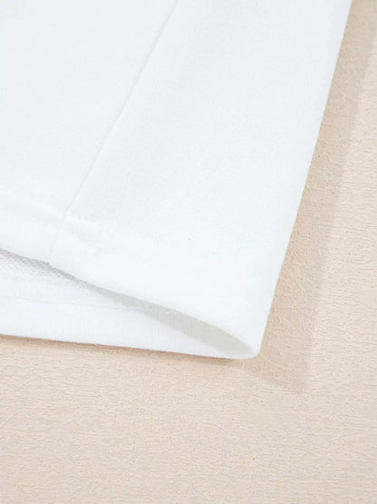 Embroidered Round Neck Sweatshirt