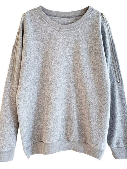 Cold-shoulder sweatshirt, view 7