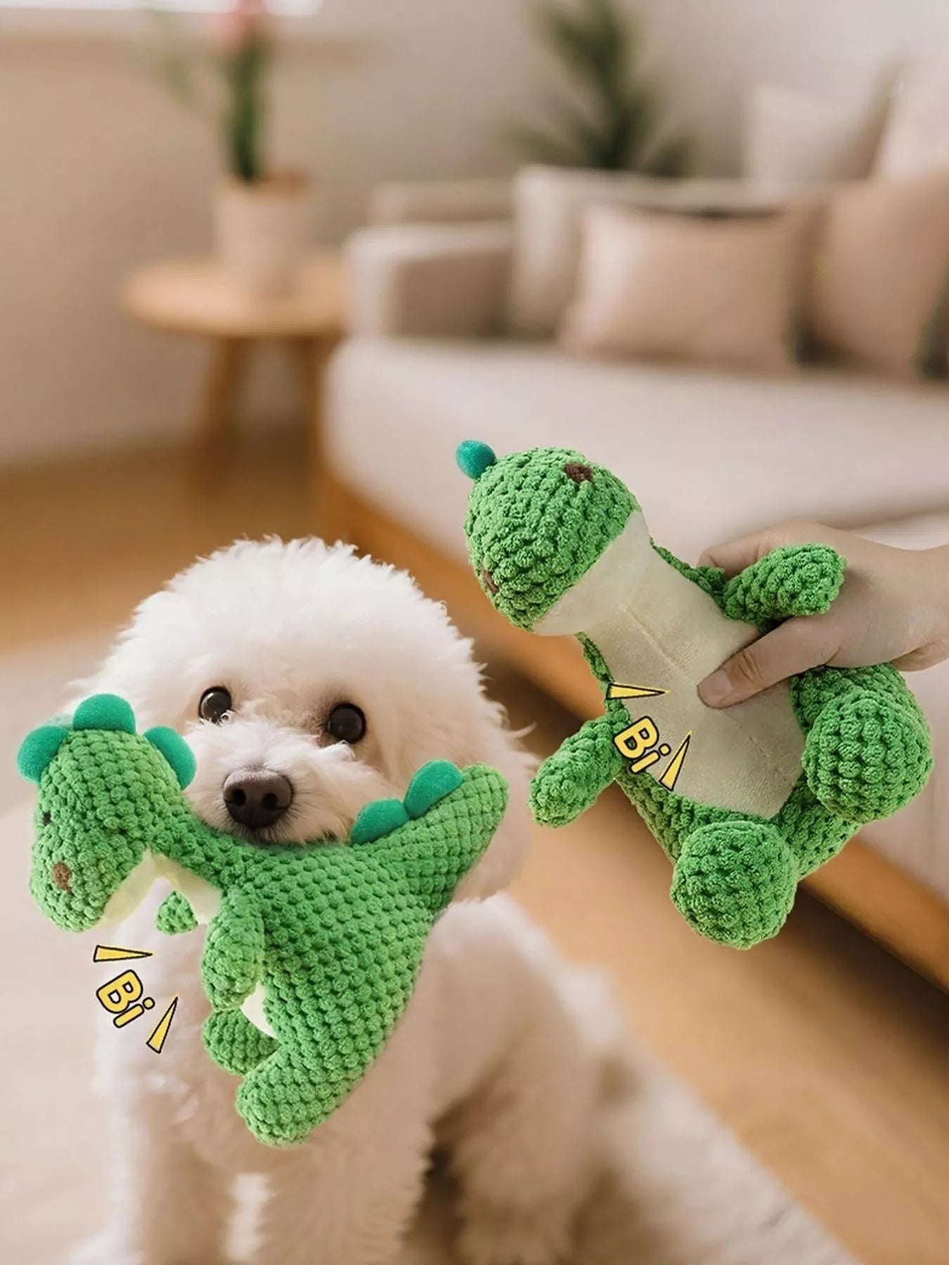 Dinosaur Squeaky Chew Pet Plush Toy