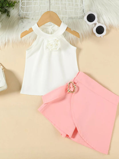 Children's Sleeveless Top & Skirt Set