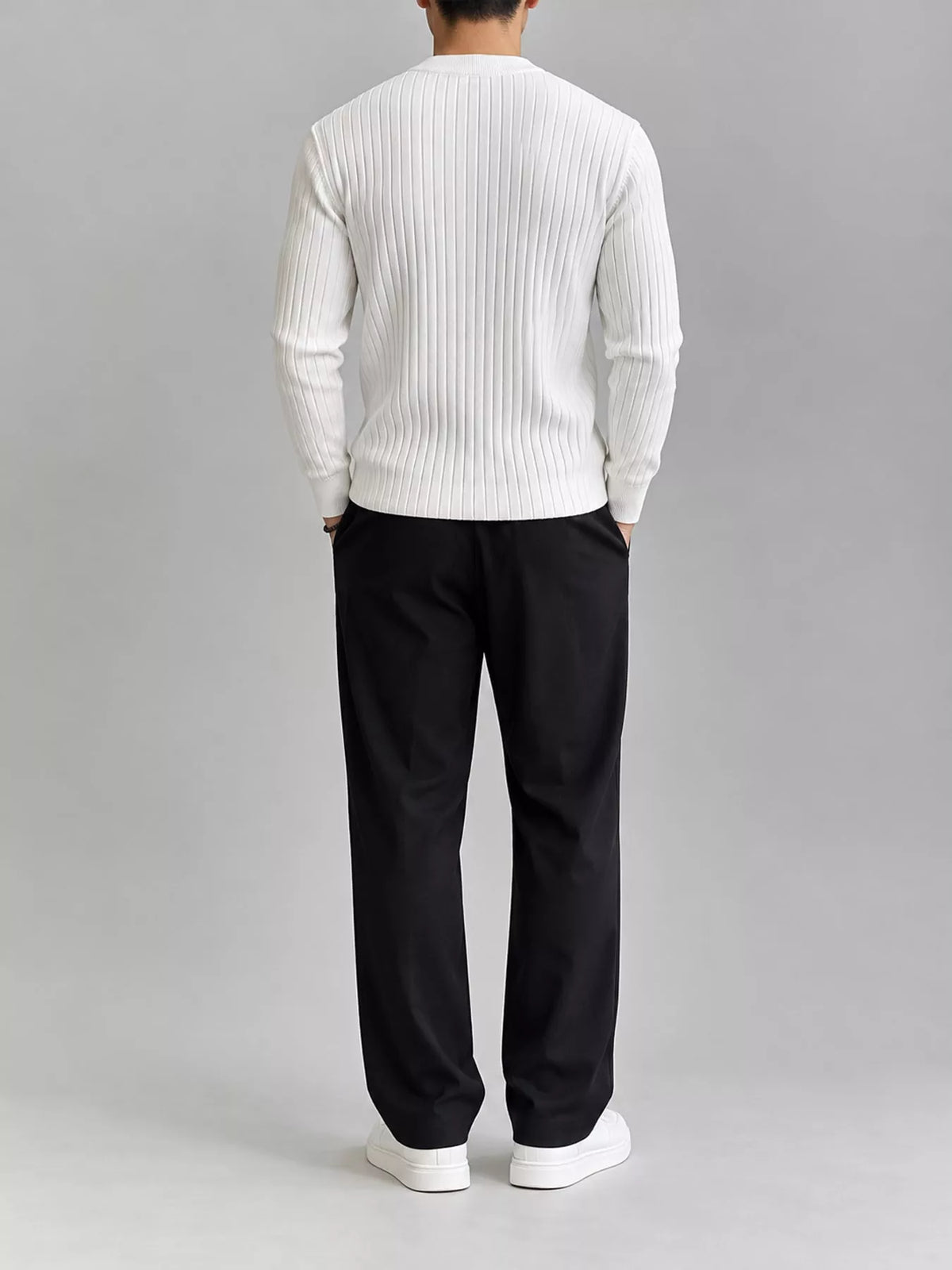 Men's ribbed knit top, view 2