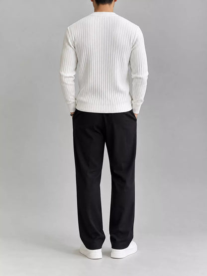 Men's ribbed knit top, view 2