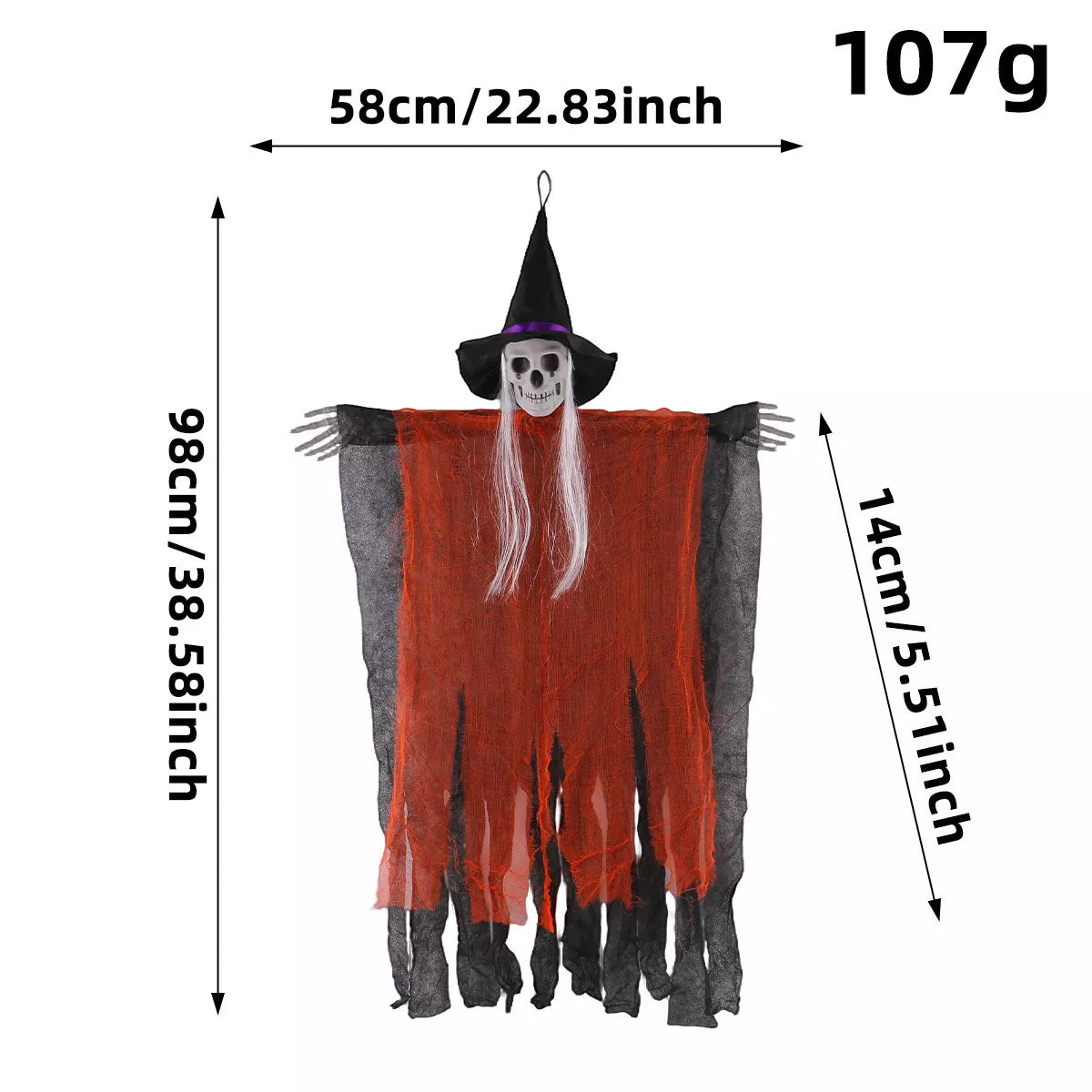Halloween Skeleton Hanging Ghost Hanging Decorative Ornament