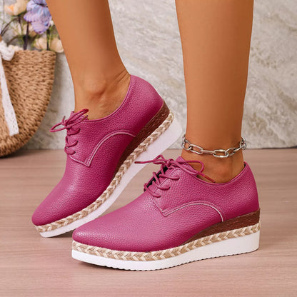 Point Toe Lace Up Sneakers