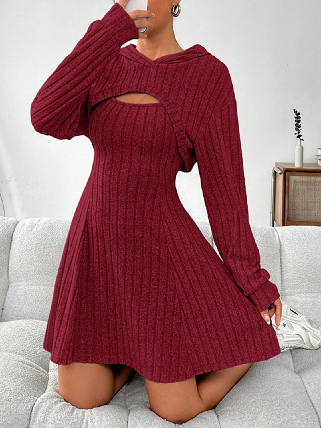 Long Sleeve Hooded Top Set