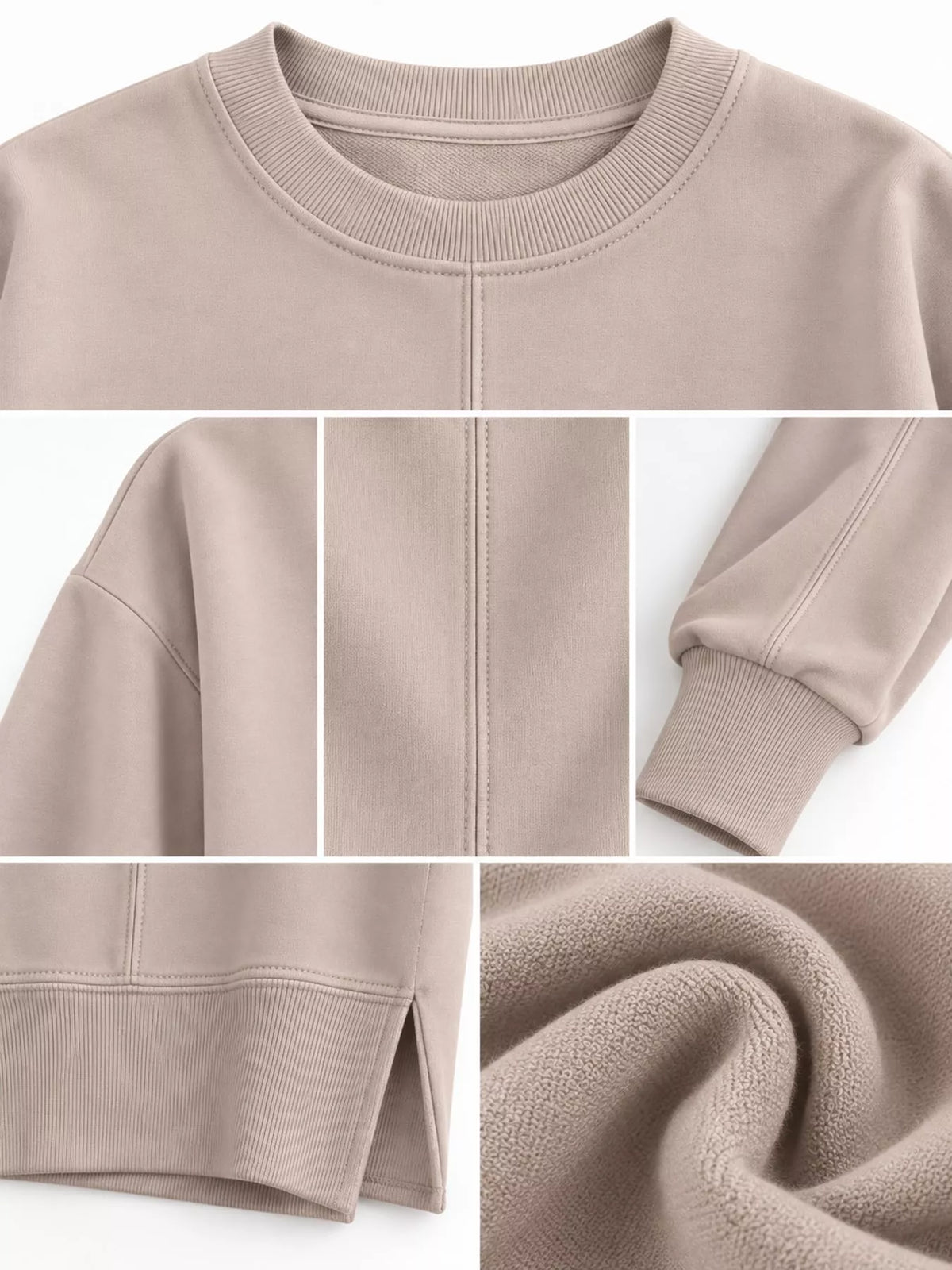 Oversized crew neck sweatshirt, view 51