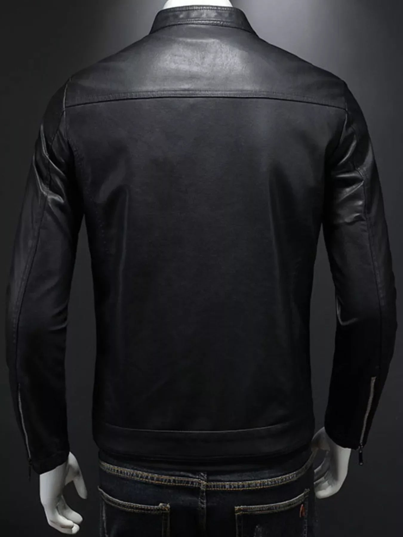 Men's Plus Size Zip Up Long Sleeve Jacket