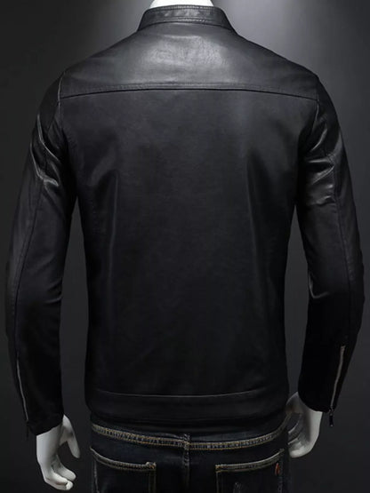 Men's Plus Size Zip Up Long Sleeve Jacket
