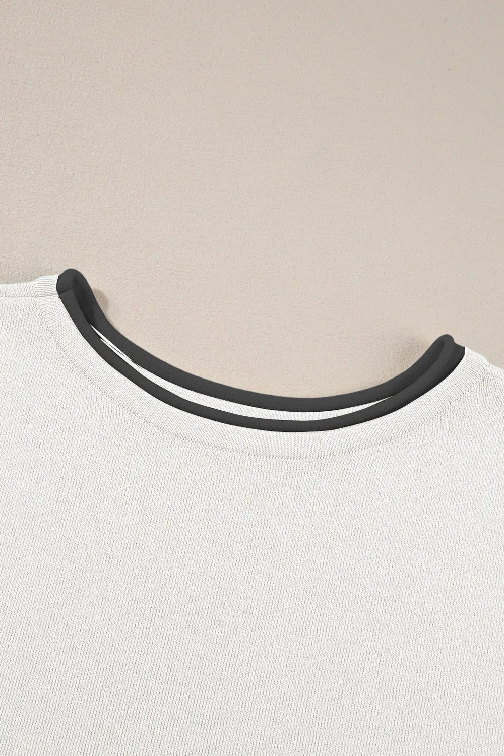 Contrast Trim Pants Set