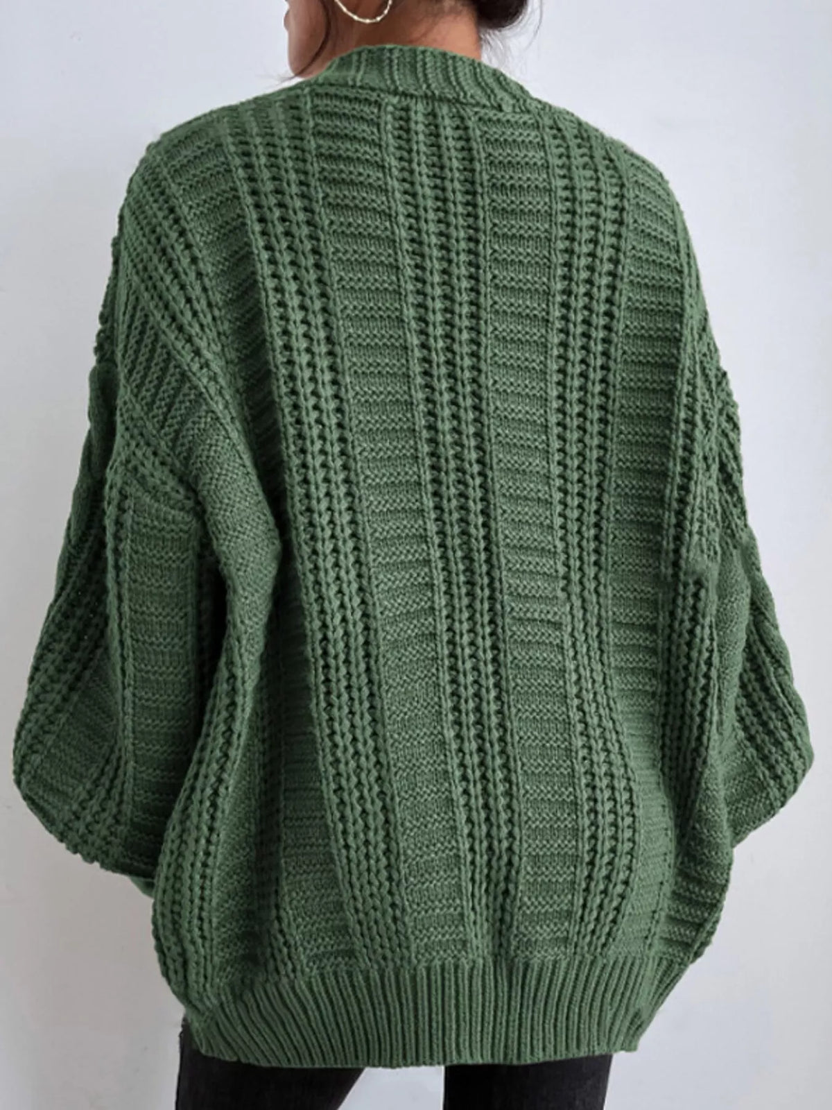 Cable knit cardigan, view 8
