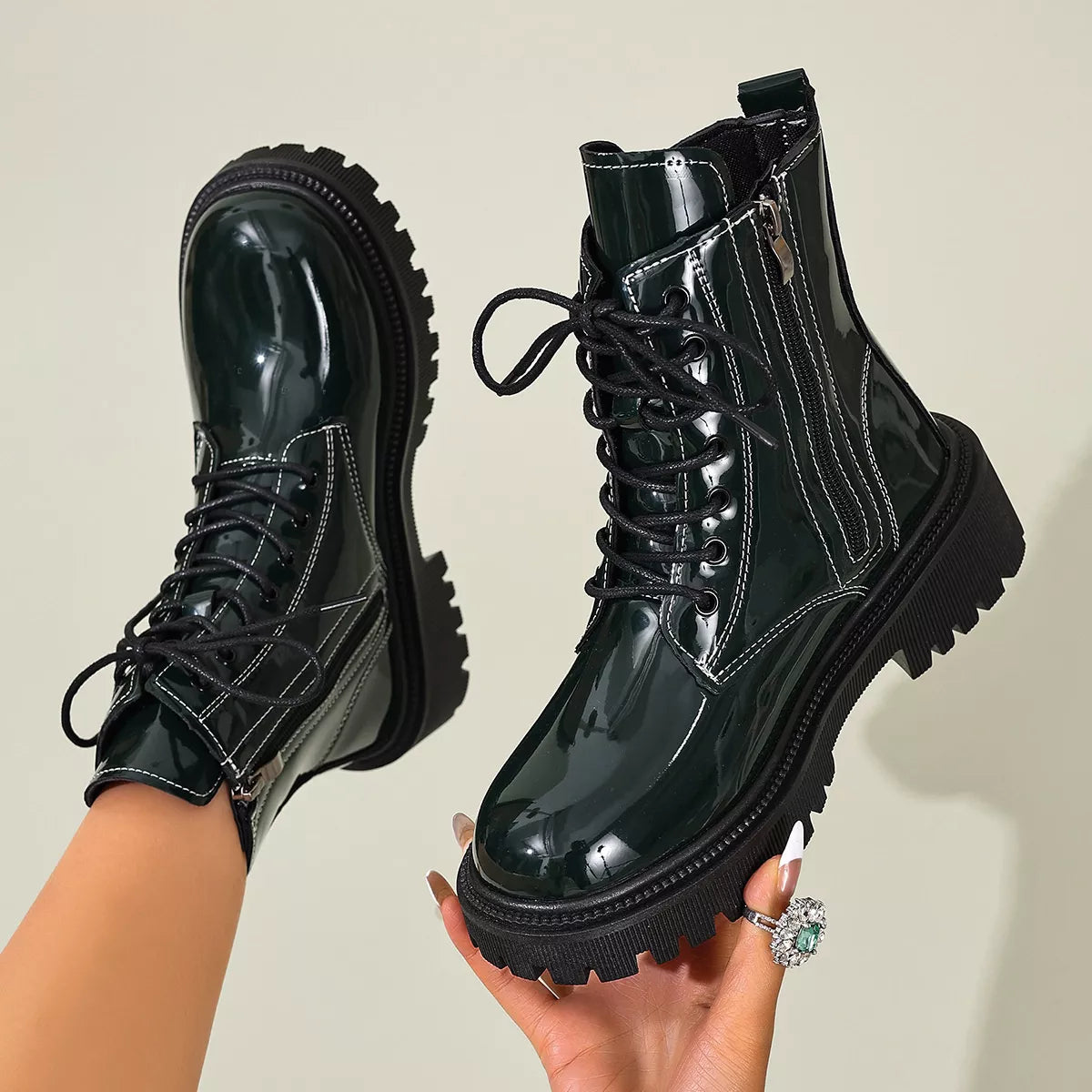 Lace-up boots, view 9