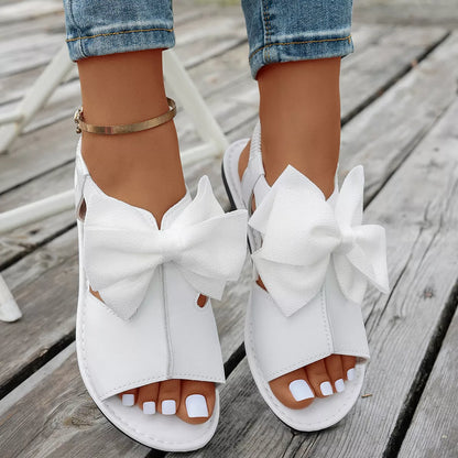 Open Toe Bow Sandals