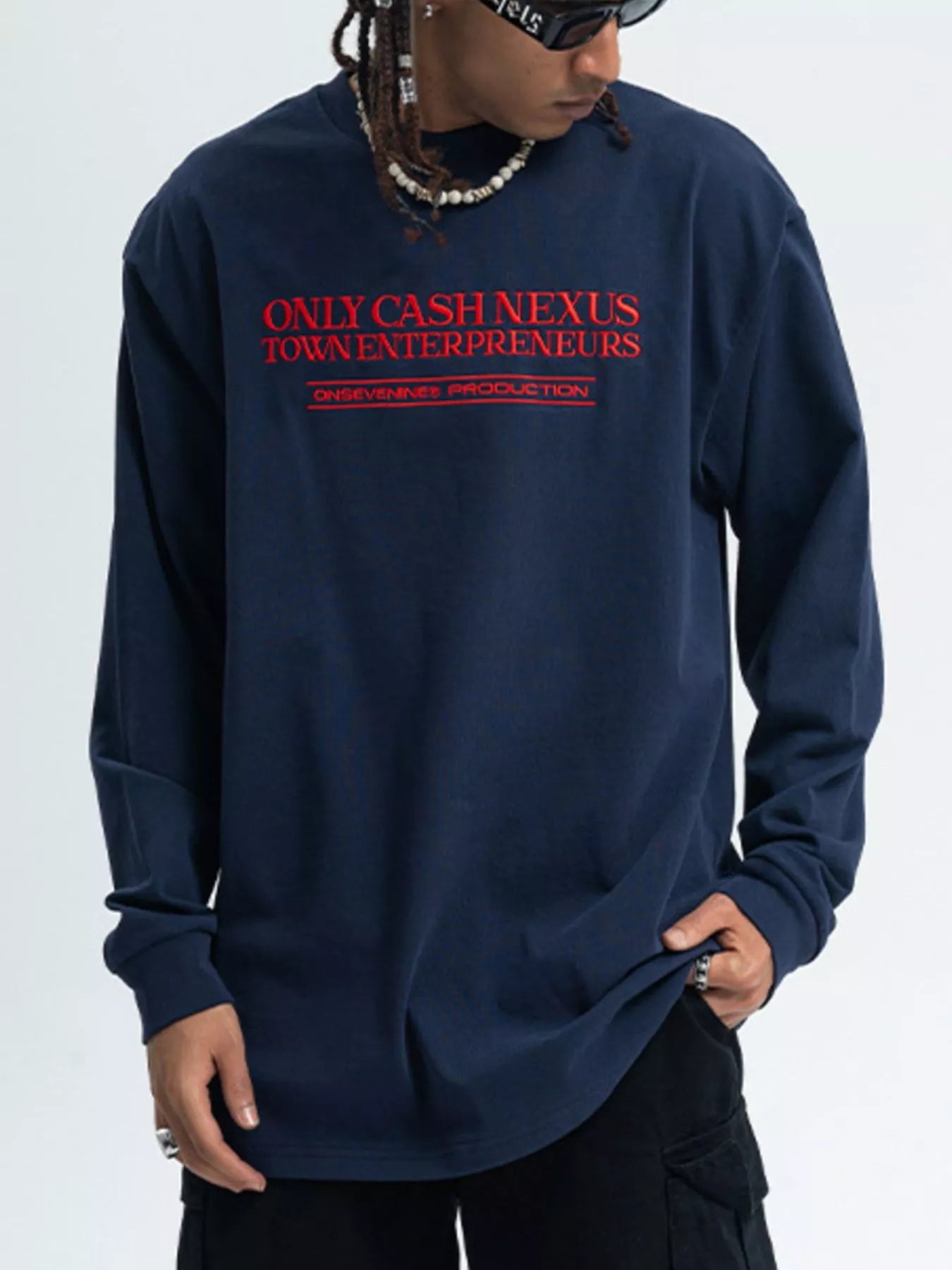 Men's Letter Long Sleeve T-Shirt
