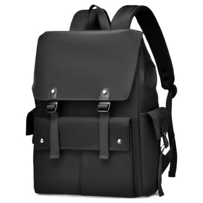 Leather Multi-Pockets Backpack Bag