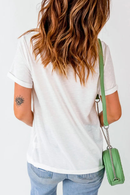 America Land of The Free Graphic T-Shirt