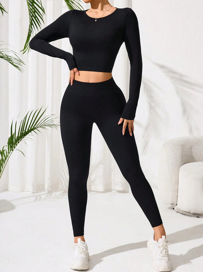 Lace-Up Leggings Active Set
