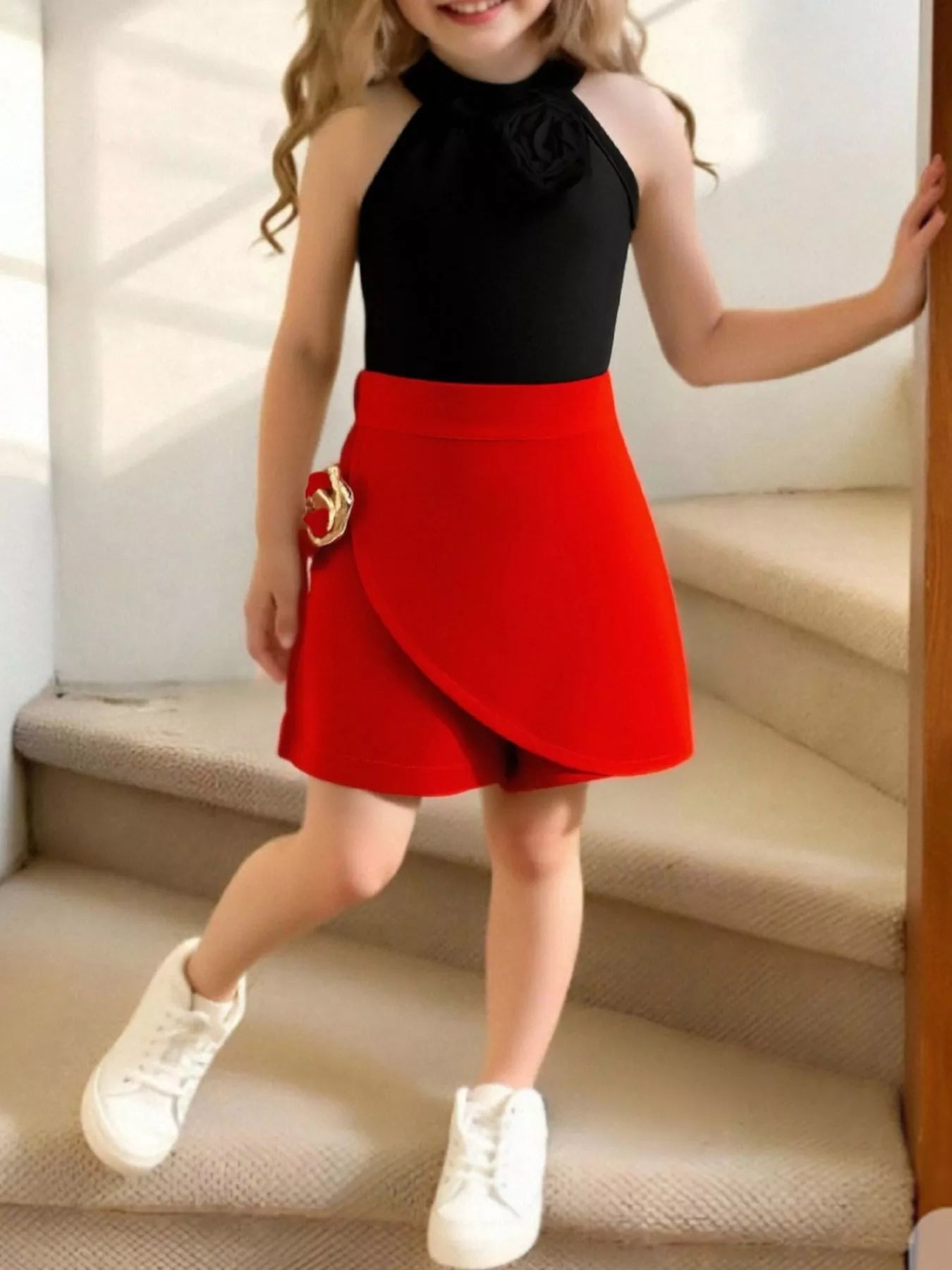 Children's Sleeveless Top & Skirt Set