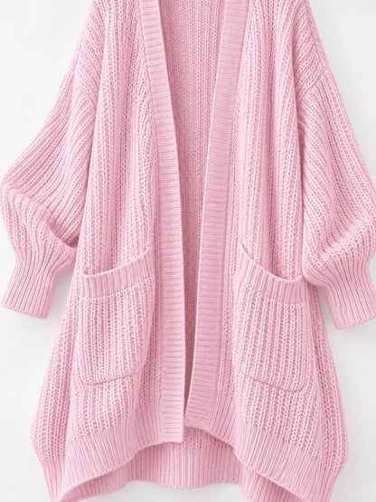 Plus size chunky knit cardigan, view 53