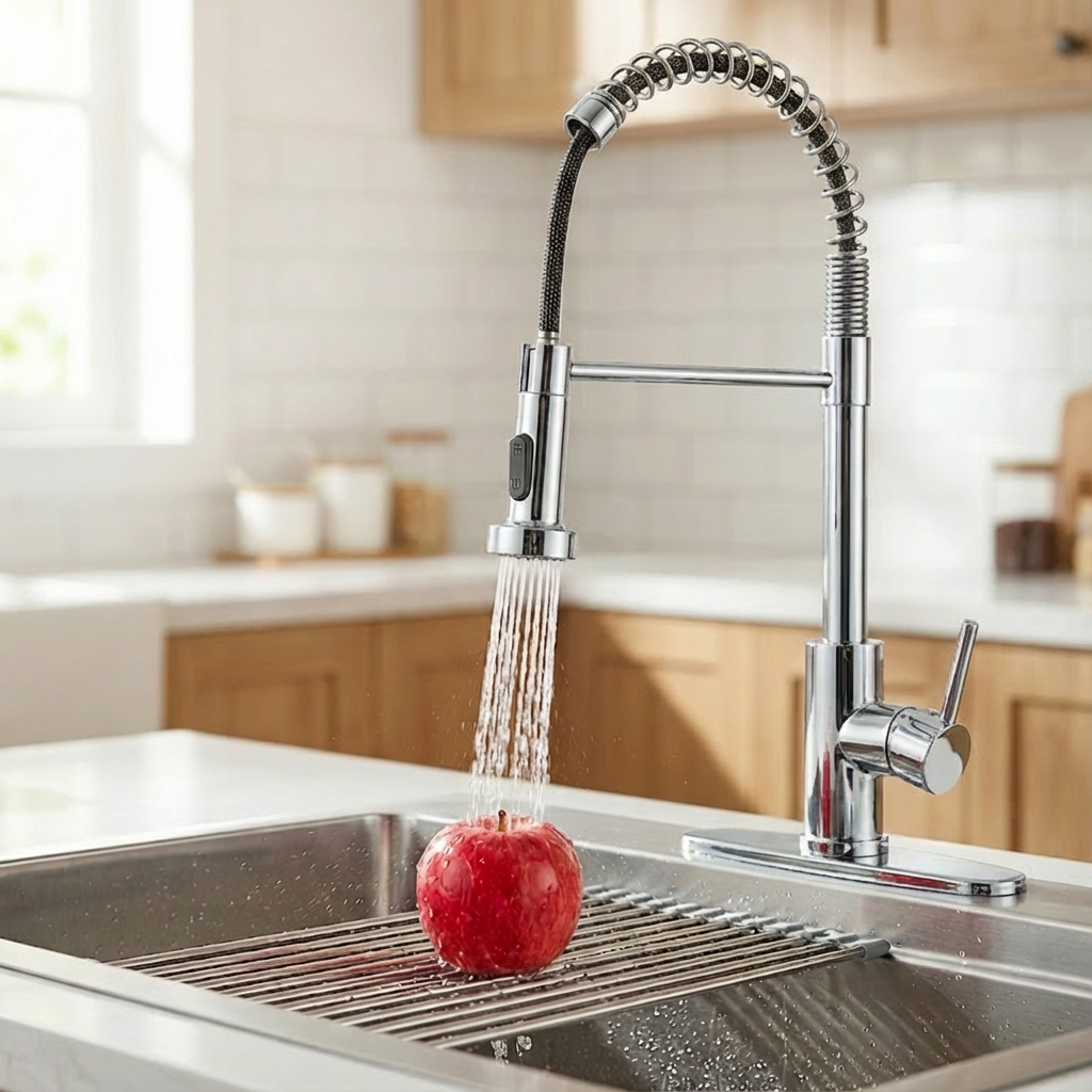 Industrial kitchen faucet, view 5