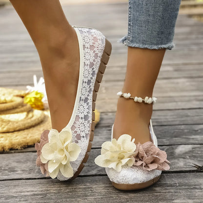 Flat Round Toe Slip-Ons