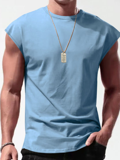 Full Size Men's Cap Sleeve Tank