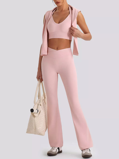 Seamless Criss-Cross Tank and Leggings Active Set