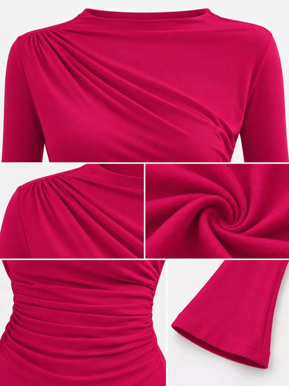 Ruched long sleeve T-shirt, view 35