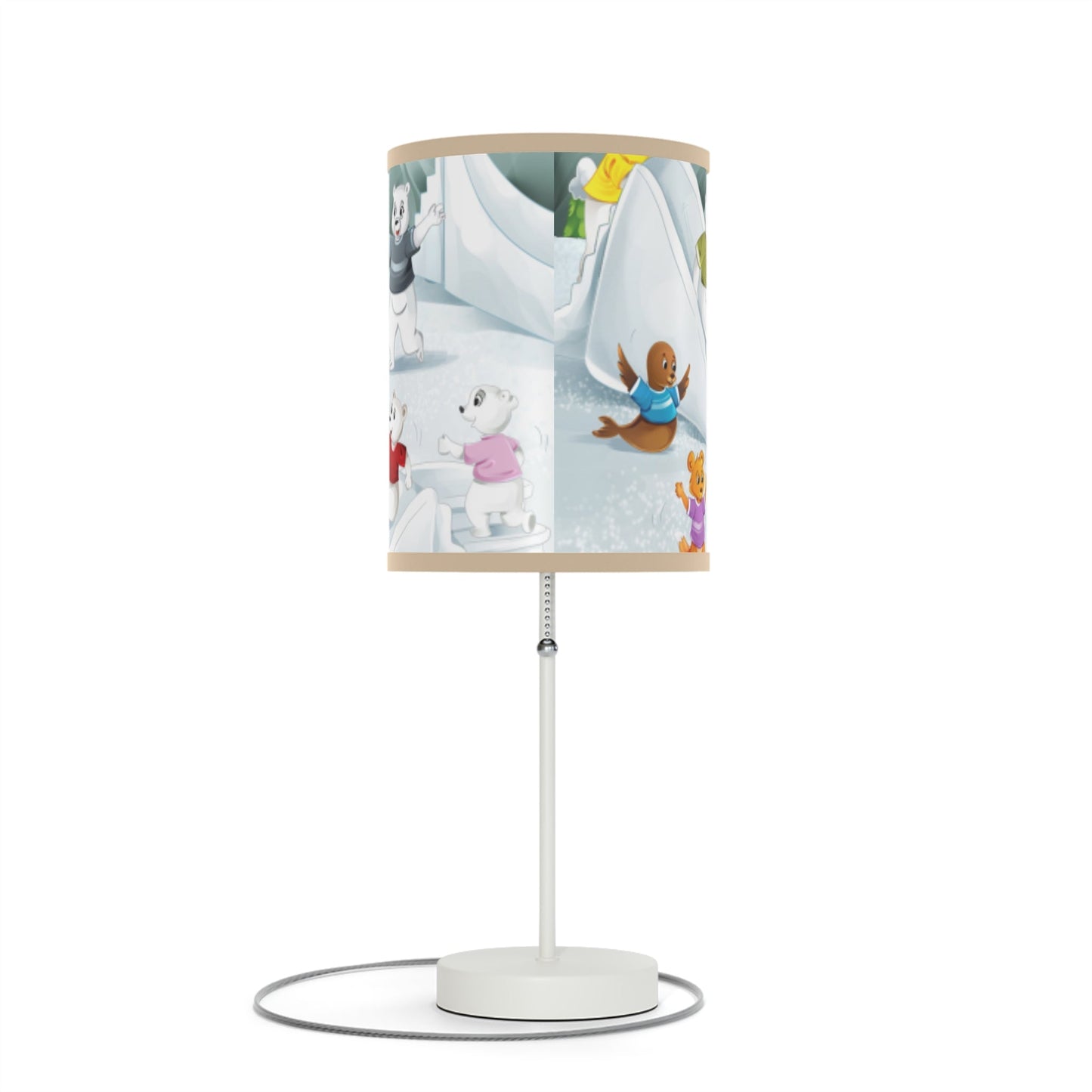 Poro the Polar Bear Lamp on a Stand