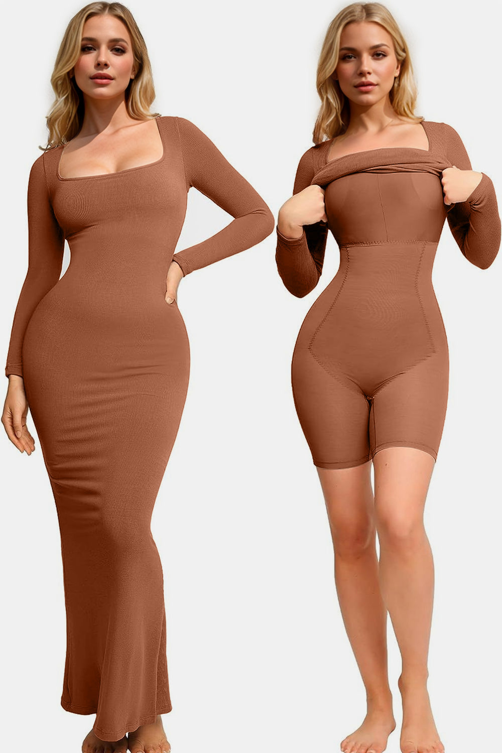 Built-In Shapewear Maxi Dress