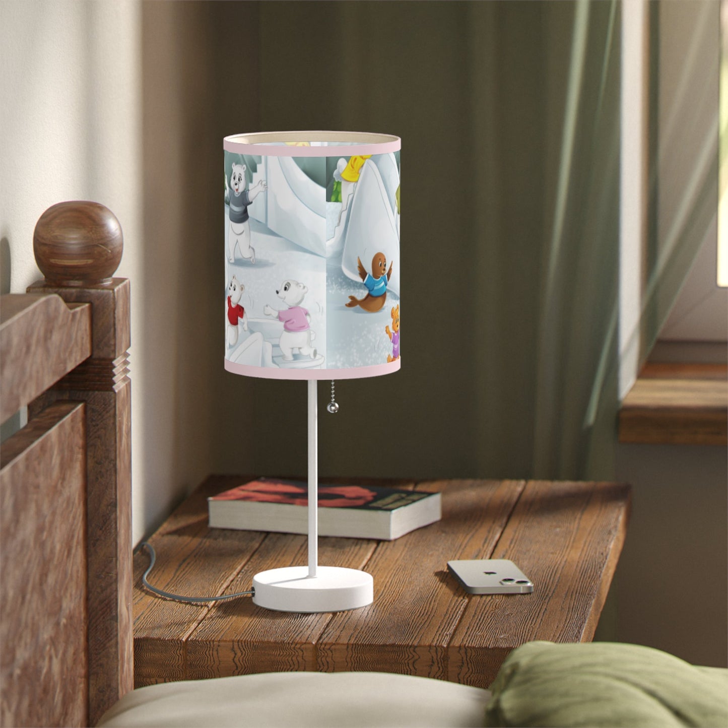 Poro the Polar Bear Lamp on a Stand