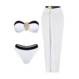 Three piece long skirt swimsuit set
