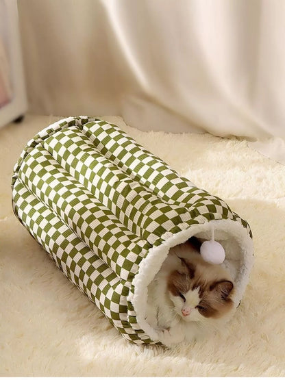 Cozy Plush Pet Tunnel Nest