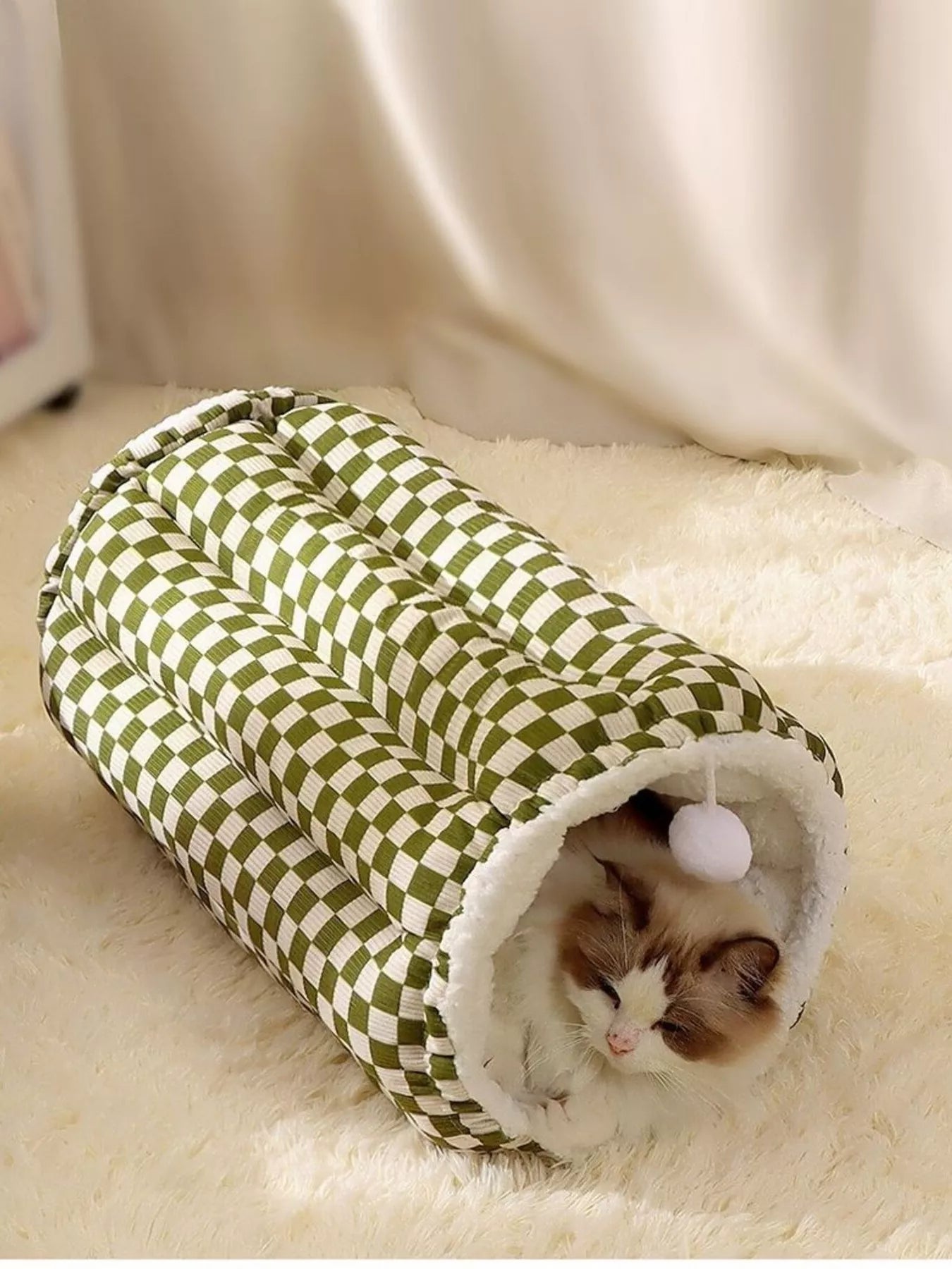 Cozy Plush Pet Tunnel Nest