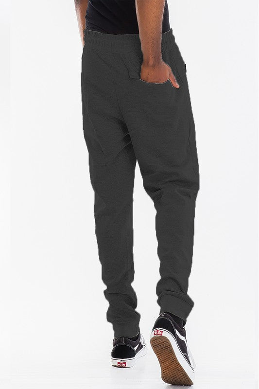 Mens Solid Heathered Jogger