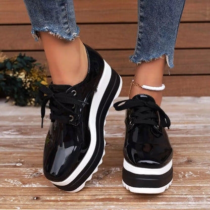 Lace Up Platform Sneakers