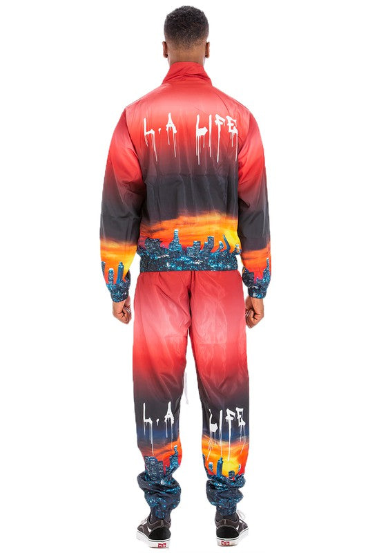 NYC & LA LIFE PRINT TRACK SUIT
