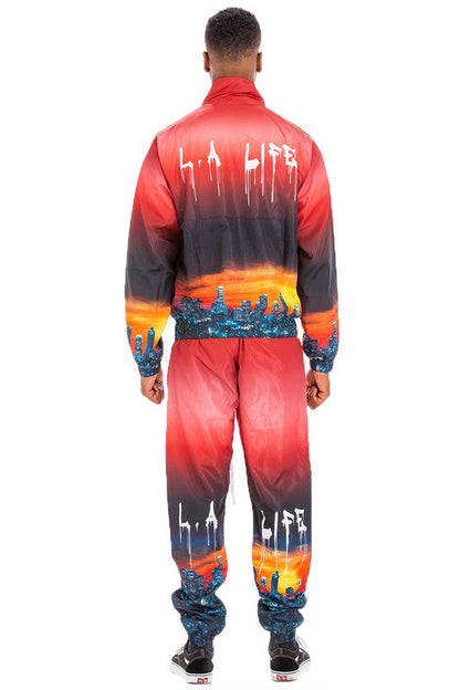 NYC & LA LIFE PRINT TRACK SUIT