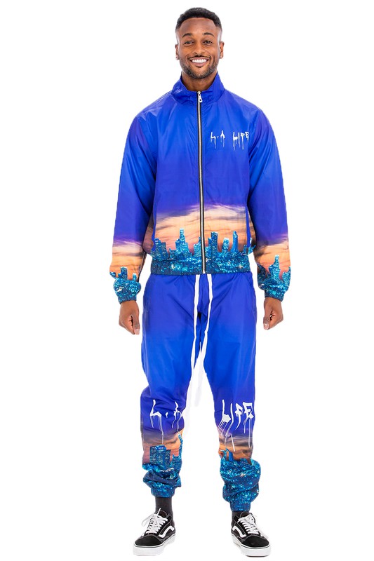 NYC & LA LIFE PRINT TRACK SUIT