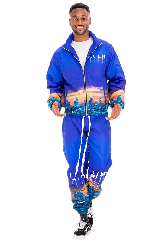 NYC & LA LIFE PRINT TRACK SUIT